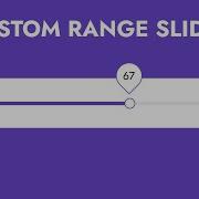 Custom Range Slider Javascript