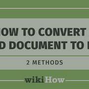 How To Convert A Word Document To HTML