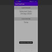 Kotlin Date And Time Picker Dialog Example Output