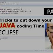 Eclipse Cool Tricks Part 1 Cut Down Java Coding Time