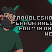 Troubleshooting HRESULT E FAIL Error In ASP NET Web Application
