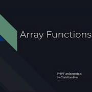 PHP Array Functions