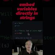 Put Variables In Strings In MODERN Python Shorts