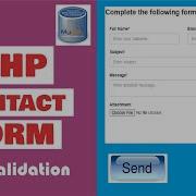 How To Create Php Contact Form With Validation