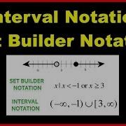 Converting Interval Notation To Set Builder Notation