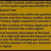 A Compact Disc CD Records Audio Signals Digitally By Using PCM Comm System Numerical Problem