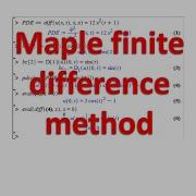 Maple Finite Difference Method