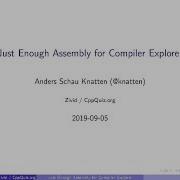 Just Enough Assembly For Compiler Explorer Anders Schau Knatten