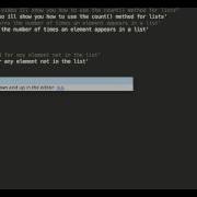 Using The Count Method Of Python Lists