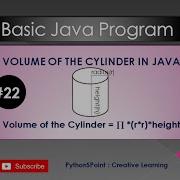 22 Volume Of The Cylinder In Java