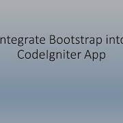 18 Bootstrap Template In CodeIgniter 3
