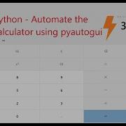 Python Automate The Calculator Using Pyautogui