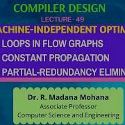 Compiler Design Lecture 49 Loops In Flow Graphs Constant Propagation Redundancy Elimination