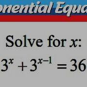 Exponential Equation Grade 10