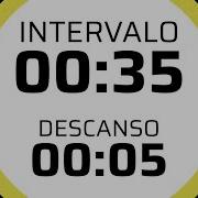 TIMER 35 Second Intervals With 5 Seconds Break No Music