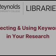 Selecting Using Keywords In Your Research