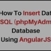Angular PHP MySQL