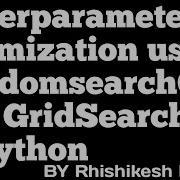Hyperparameter Tuning For Xgboost Using RandomsearchCV And GridSearchCV Jupyter Notebook