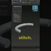 Array Modifier For Perfect Sofa Stitching In 3ds Max