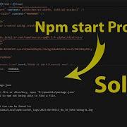 How To Fix Npm Start Error React Problem Solved Tutorial