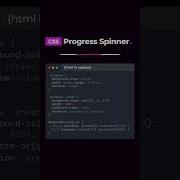 CSS3 Progress Spinner Enhance Your Web Projects Shorts Coding Js Ai Viralvideo Web
