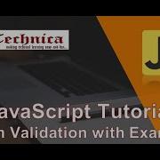 24 JavaScript Tutorial Form Validation In JavaScript With Example