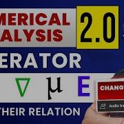 Numerical Analysis Definition And Relation Between Numerical Operators By GP Sir