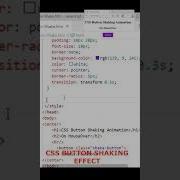 Button Shake Effect CSS On Mouse Over HTML