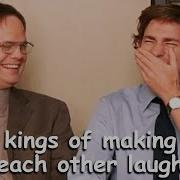 John Krasinski Rainn Wilson Making Eachother Break For 8 Minutes 21 Seconds The Office Bloopers