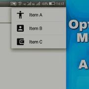 Modifying Android OptionsMenu In AIDE