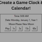 Python Tkinter Tutorial How To Create An In Game Clock Calendar With CQCalendar