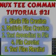 Tee Linux Command Tricks File Command File Copying Files Merging File Creation Linux Pipe