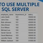 54 How To Use Multiple CTE In SQL Server