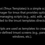 Tmuxt Simple Script Manager For Tmux