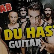 RAMMSTEIN DU HAST Fingerstyle Guitar Cover Guitar Tabs