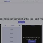How To Make A Responsive Navbar With Light Mode Dark Mode