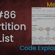 Partition List Live Coding With Explanation Leetcode 86