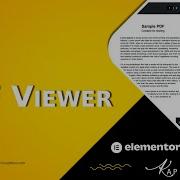 PDF Viewer Widget For Elementor EC Addons