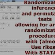 Randomization Inference And Permutation Tests Use Ritest With STATA 18