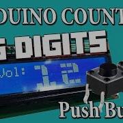 Arduino Counter Big Digits With LCD Display And Button Tutorial