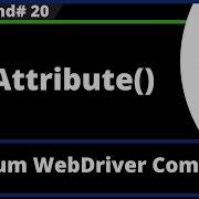 GetAttribute Command Selenium WebDriver