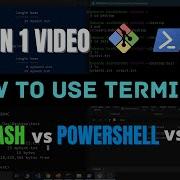 How To Use Terminal Git Bash Vs PowerShell Vs Command Prompt Comparison Terminal Tutorial