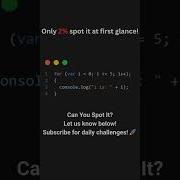 Find The Bug In This JavaScript Loop Can You Spot It Shorts Javascript