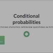 Python Tutorial Conditional Probabilities