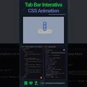 Tab Bar Interativa Usando HTML E CSS Animations Tabbar Css Cssanimation Frontend Programacao
