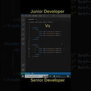 Junior Vs Senior Developer Programming Javascript Html Coding Css Html5 Webdevelopment
