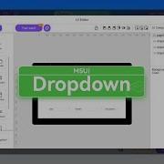 M5UI Basic Tutorial LVGL Dropdown