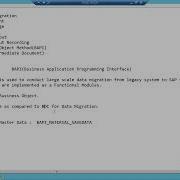 24 Data Migration Techniques BAPI Part1