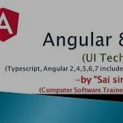 1 Introduction To Angular 8 Typescript Framework