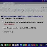 Accenture Interview Coding Question Find Duplicate Using Java 8 Features